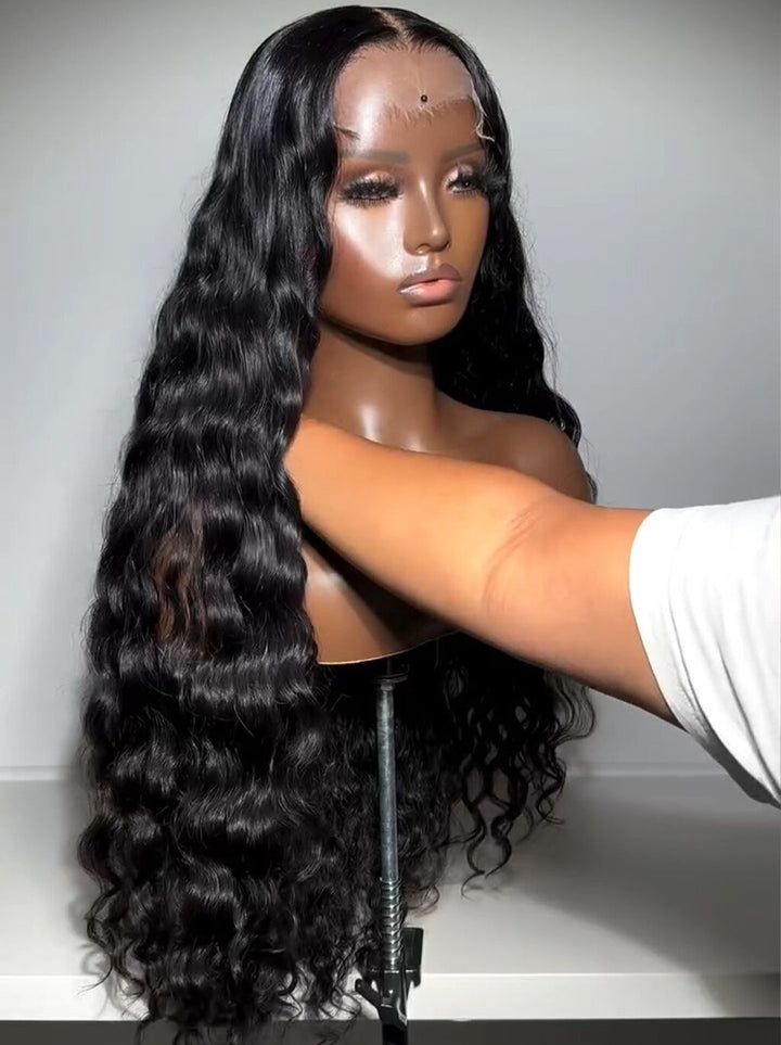 Dorsanee 250 300 Density Natural Loose Water Wave 13x4 Lace Front Human Hair Wigs