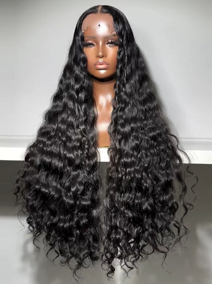 Dorsanee 250 300 Density Natural Loose Water Wave 13x4 Lace Front Human Hair Wigs