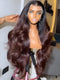 Dorsanee 250 300 Density Ombre Black Brown 13x4 Lace Front Wavy Human Hair Wigs