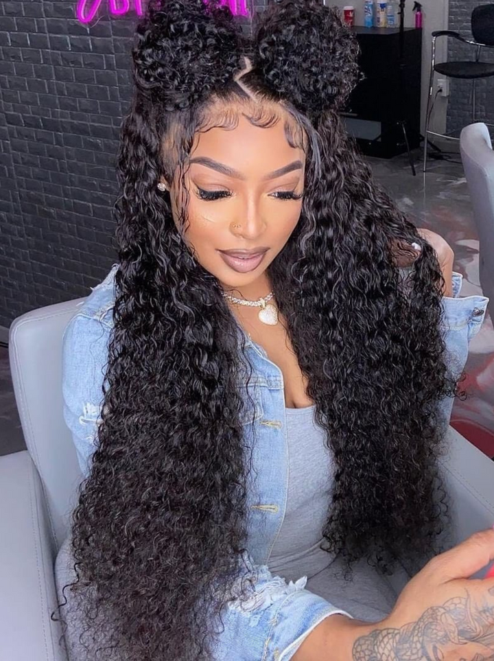 Dorsanee 250 Density 360 Full Lace Frontal Wet and Wavy Human Hair Weave Wigs