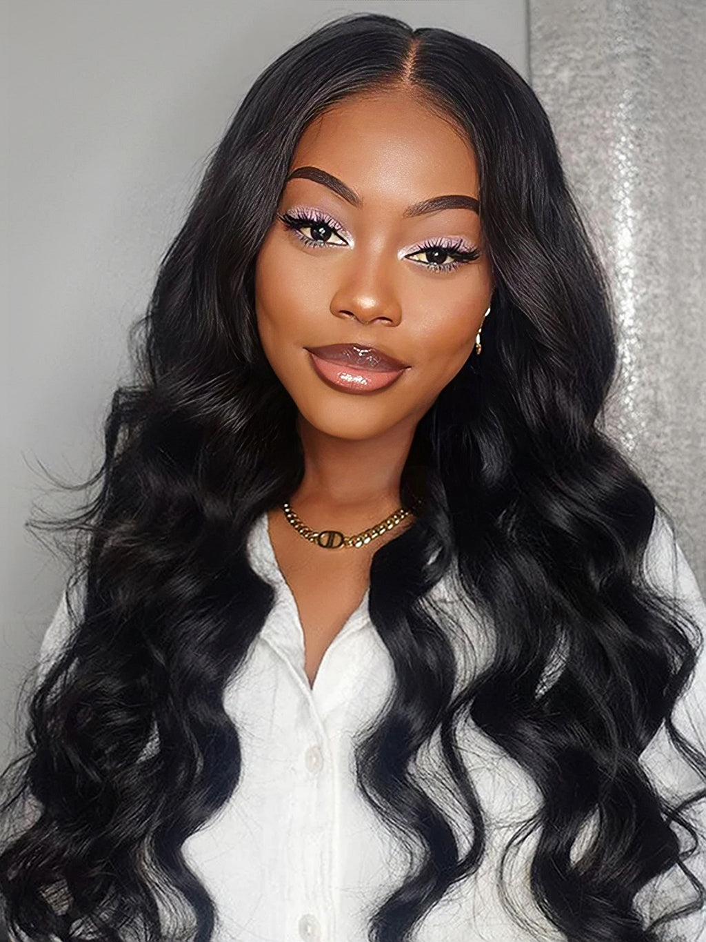 Dorsanee 250 Density Pre Plucked Body Wave 5x5 Lace Closure Human Hair Wigs For Women Per Bleached