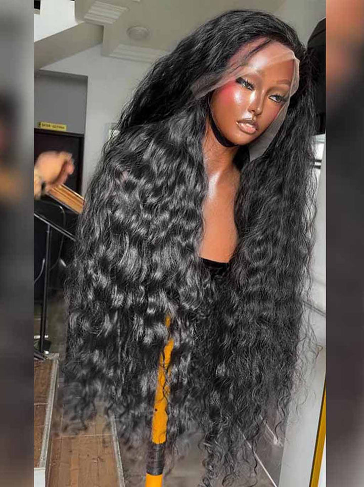 Dorsanee 300 400 Density Water Wave 13x4 Lace Front Virgin Human Hair Wig