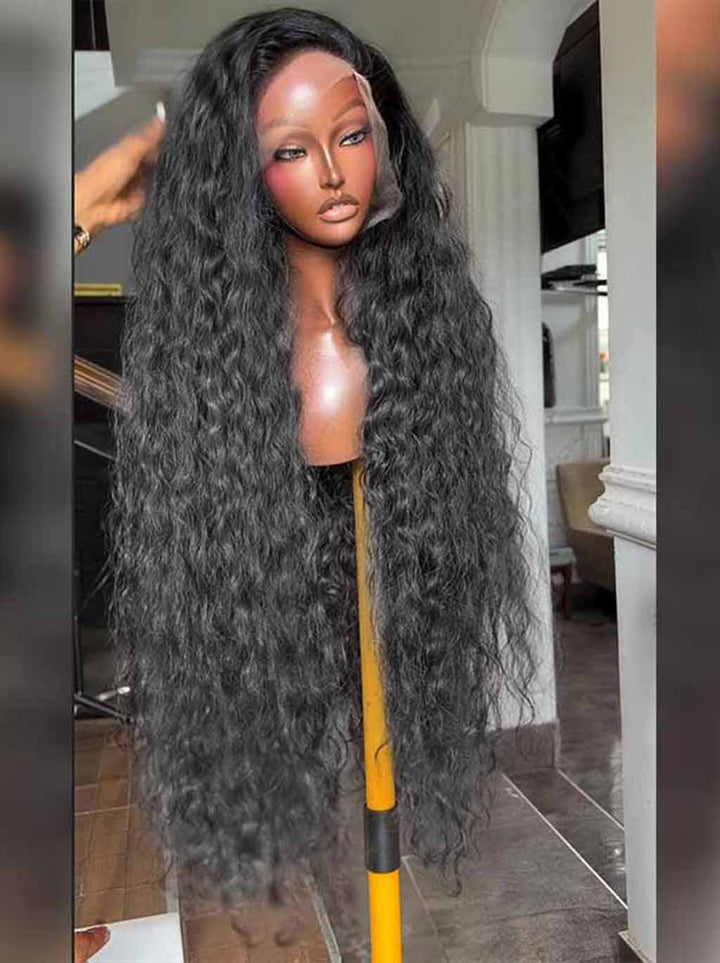 Dorsanee 300 400 Density Water Wave 13x4 Lace Front Virgin Human Hair Wig
