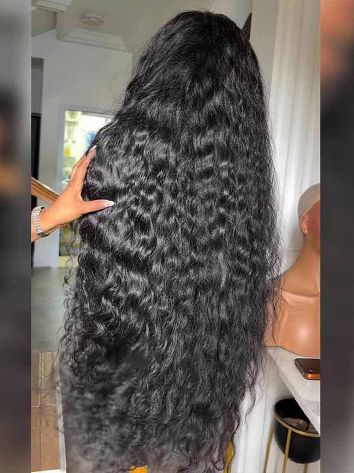 Dorsanee 300 400 Density Water Wave 13x4 Lace Front Virgin Human Hair Wig