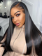 Dorsanee 30 32 inch Full 300% Density 13x4 HD Lace Front Straight Wave Curls Human Hair Wigs