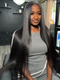 Dorsanee 30 32 inch Full 300% Density 13x4 HD Lace Front Straight Wave Curls Human Hair Wigs