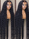 Dorsanee 30 32 inch Full 300% Density 13x4 HD Lace Front Straight Wave Curls Human Hair Wigs
