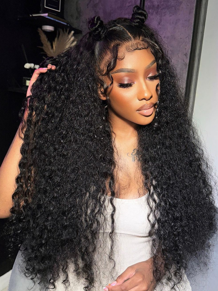 Dorsanee 360 Full Lace Frontal 250 Density Water Wave Wet and Wavy Lace Front Wigs with Baby Hair