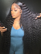 Dorsanee 42 40 38 36 34 32 30 inch Buss Down Knee Length 13x4 Lace Front Human Hair Wig Straight Body Water Wave Wigs
