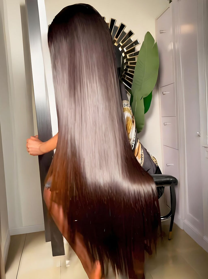 Dorsanee 42 40 38 36 34 32 30 inch Black Brown 13x4 Lace Front Human Hair Wigs