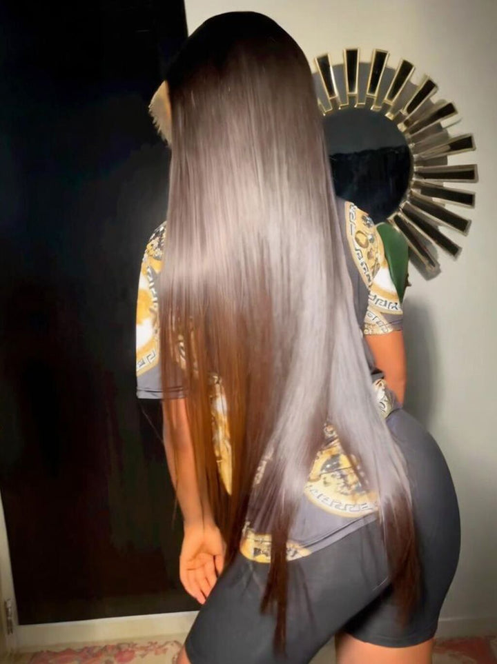 Dorsanee 42 40 38 36 34 32 30 inch Black Brown 13x4 Lace Front Human Hair Wigs