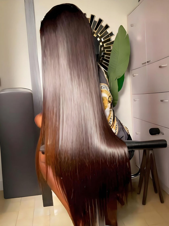 Dorsanee 42 40 38 36 34 32 30 inch Black Brown 13x4 Lace Front Human Hair Wigs