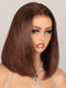 Dorsanee #4 Chorolate Brown Straight Short Bob Wig 4x4 13x4 Lace Front Human Hair Wigs Colored Hair For Women