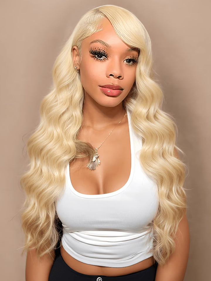 Dorsanee 613 Blonde 13x4 HD Lace Front Body Wave Human Hair Wigs 200 Density Full Brazilian Hair For Women