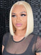 Dorsanee #613 Blonde Straight Short Bob Wig 13x4  Lace Front Human Hair Wigs  For Women
