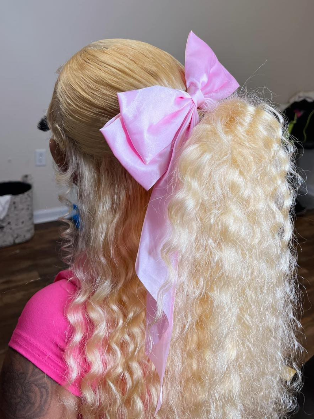 Dorsanee 200 Density 613 Blonde Deep Wave Curly Hair 13x4 HD Lace Frontal Human Hair Wigs
