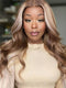 Dorsanee Balayage P4/613 Blonde Brown Highlight 13x4 Lace Frontal Body Wave Human Hair Wigs Popular Color For Women