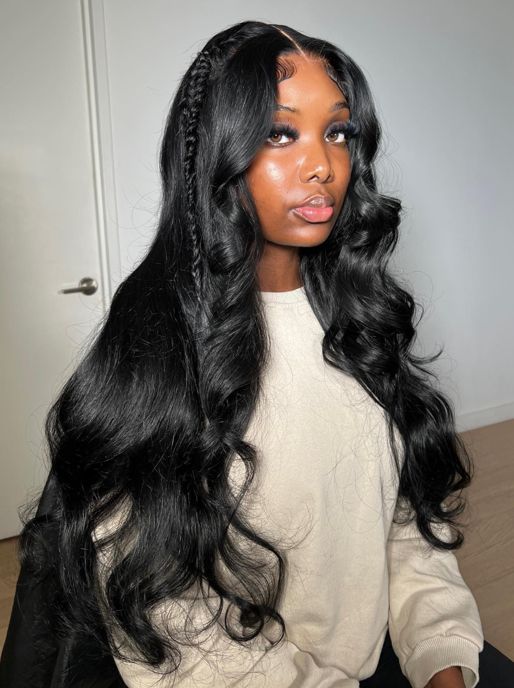 Dorsanee 30 32 inch 13x4 HD Transparent Lace Front Body Wave Wig With Baby Hair