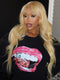 Dorsanee Blonde 613 Body Wave 13x4 Lace Front Human Hair Wigs With Bangs