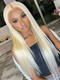 Dorsanee Blonde 613 Straight Wig 13x4 Lace Front Human Hair Wigs