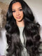 Dorsanee Body Wave 4x4 Lace Closure Human Hair Wigs Natural Black Color 250% Density