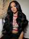 Dorsanee Body Wave 4x4 Lace Closure Human Hair Wigs Natural Black Color Bleached Knots With Baby Hair