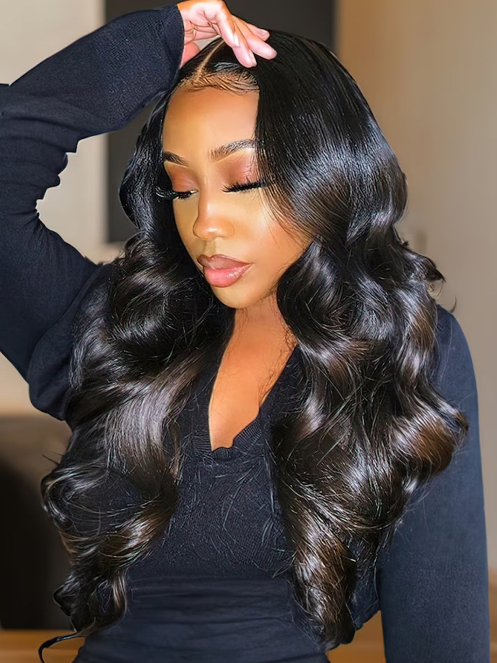 Dorsanee Body Wave Wig 4x4 Lace Closure Human Hair Wigs Per Plucked With Baby Hair For Women