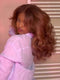 Dorsanee Brown Curtain Bangs Full Body & Natural Wave 13x4 Lace Front Human Hair Wigs