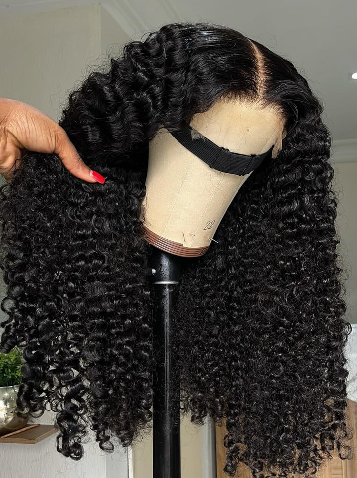 Dorsanee Burmese Curly 13X4 Lace Front Human Hair Wigs 250 300 Density