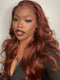 Dorsanee Chocolate Reddish Brown #33 Auburn Color Body Wave 13x4 Lace Front Human Hair Wigs 5x5 Lace Closure Wig For Women