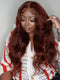 Dorsanee Chocolate Reddish Brown #33 Auburn Color Body Wave 5x5 13x4 Lace Front Human Hair Wigs