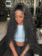 Dorsanee 250 Density Kinky Curly Hair 5x5 Lace Closure Virgin Human Hair Wigs