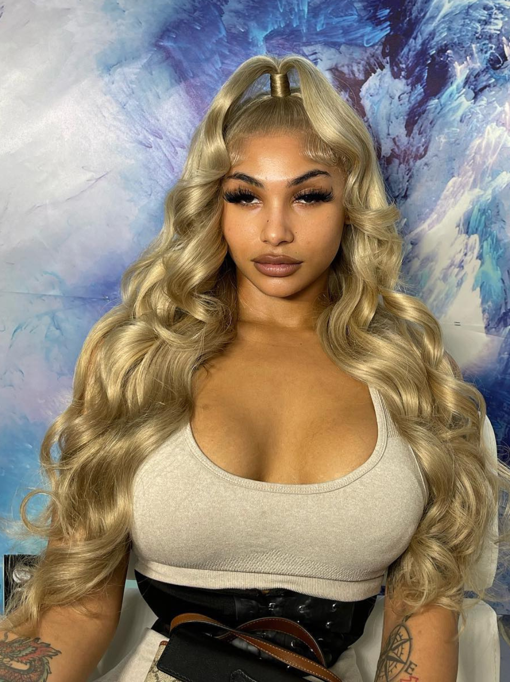 Dorsanee Dark Golden Blonde 13x4 Lace Front Body Wave Human Hair Wigs 200 Density