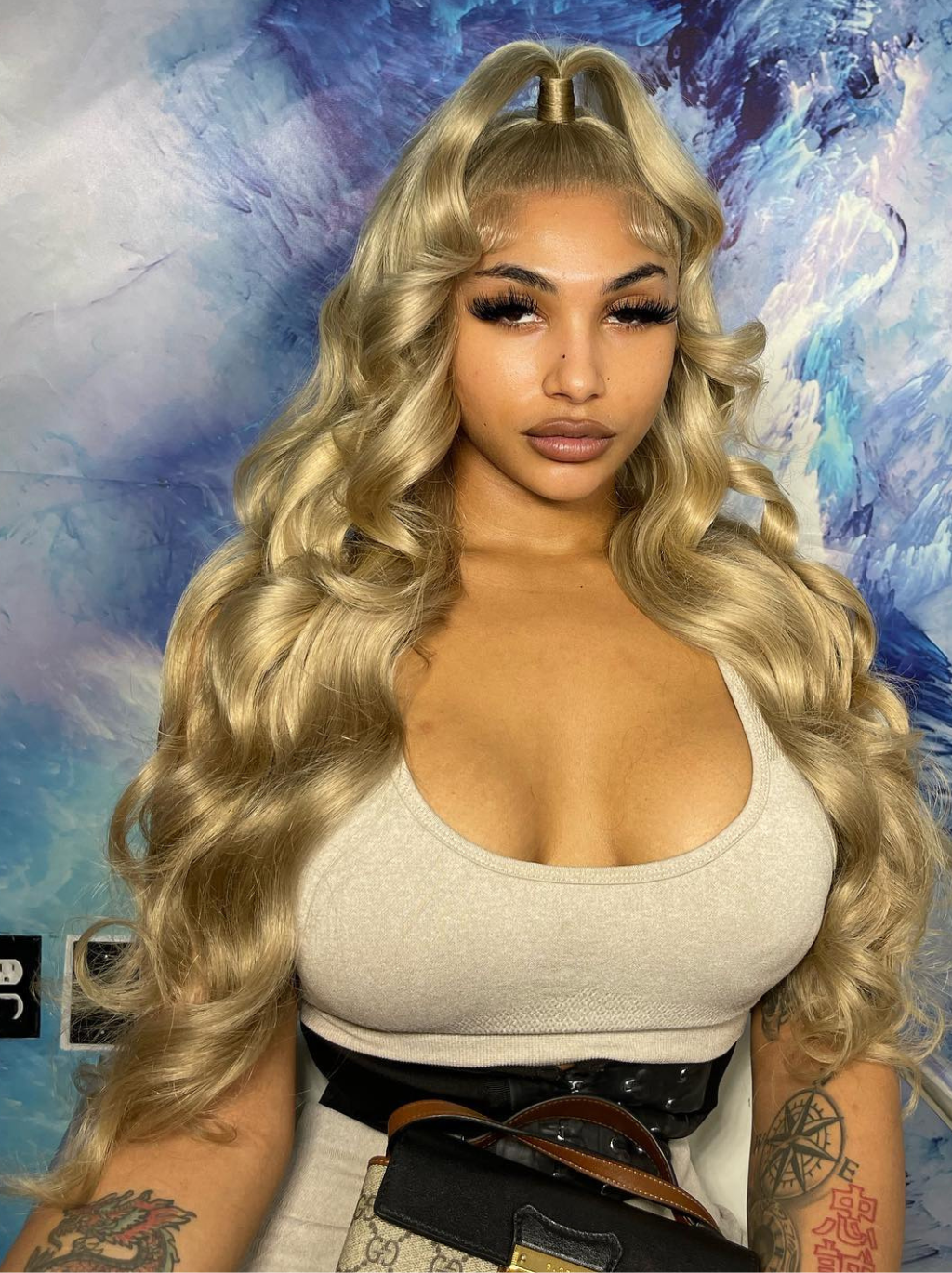 Dorsanee Dark Golden Blonde 13x4 Lace Front Body Wave Human Hair Wigs 200 Density