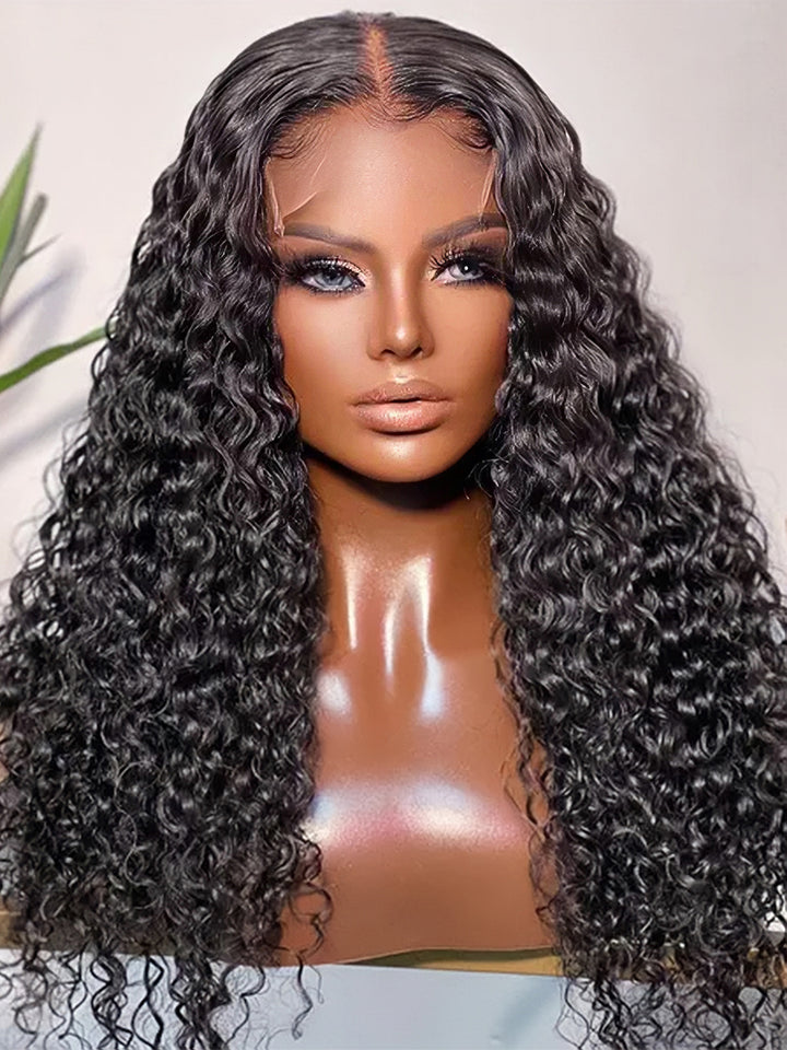 Dorsanee Deep Wave 4x4 Lace Closure Human Hair Wigs 100% Virgin Hair 180% 250% Density