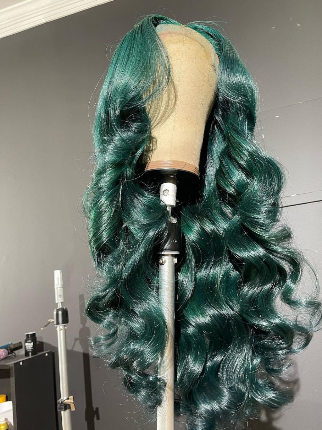 Dorsanee 200 Density Emerald Green 13x4 Lace Front Wave Human Hair Wigs