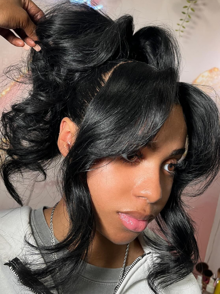 Dorsanee Full Lace Ventilated Part Anywhere Human Hair Wigs Burmese Curly Straight Body Loose Deep Wave Hair Wig