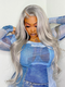 Dorsanee Black Friday Gray Colored Wig 13x4 Lace Front Straight Body Wave Grey Human Hair Wigs