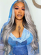 Dorsanee Black Friday Gray Colored Wig 13x4 Lace Front Straight Body Wave Grey Human Hair Wigs