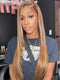 Dorsanee Hair Layered Cut 4/27 Highlights 13x4 Lace Front Wig Straight Human Hair Wigs Real Human Hair