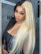Dorsanee Half Blonde Half Black Skunk Stripe 13x4 Lace Front Human Hair Wig