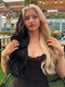 Dorsanee Half Blonde Half Black Skunk Stripe 13x4 Lace Front Human Hair Wig