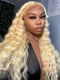 Dorsanee Honey Blonde 613 Deep Wave 13x4 HD Lace Frontal Human Hair Wigs Virgin Hair For Women Popular