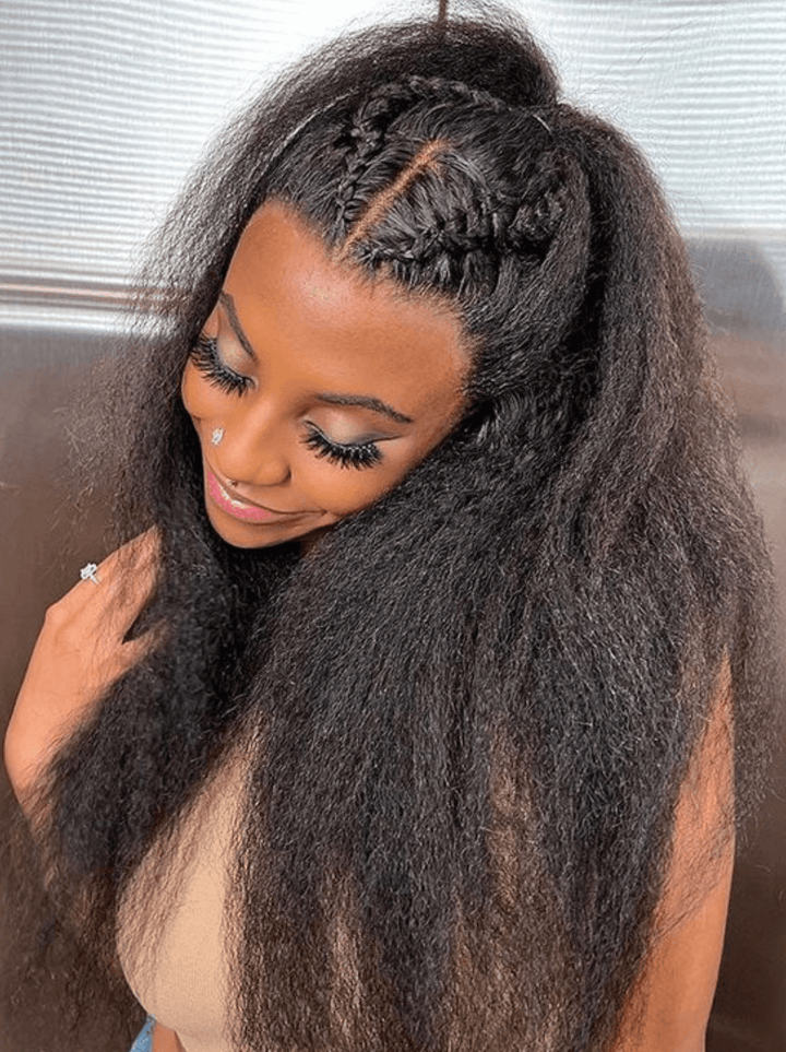 Dorsanee Invisi-Straps 360 Full Lace Ventilated Human Hair Wigs 4c Edge Invisi-Drawstring Snug Fit Wig
