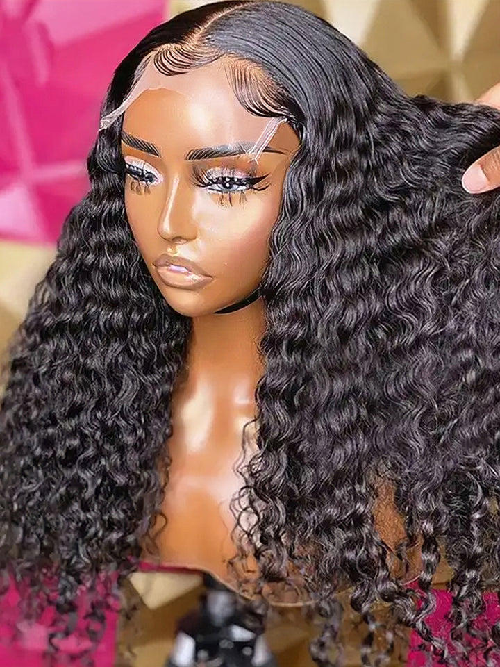 Dorsanee Jerry Curly Human Hair 4x4 Lace Closure Human Hair Wigs With Baby Hair For Women