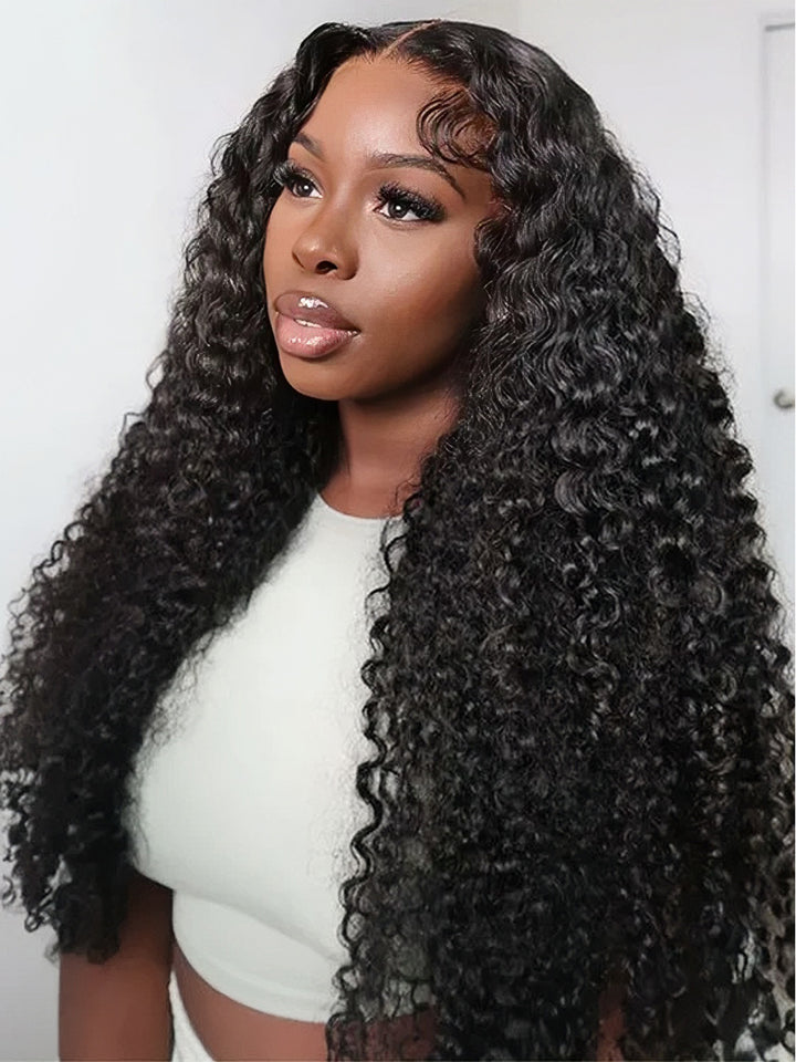 Dorsanee Jerry Curly Human Hair 4x4 Lace Closure Human Hair Wigs With Baby Hair For Women Popular