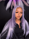 Dorsanee Lavender Purple Bone Straight 13x4 HD Lace Front Virgin Human Hair Wigs