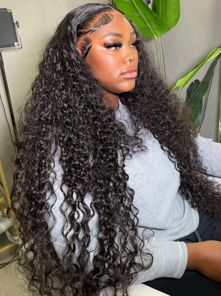 Dorsanee Long Wig 42 40 38 36 34 32 30 inch Knee Length 13x4 Lace Front Wet and Wavy Human Hair Wigs