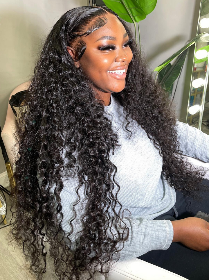 Dorsanee Long Wig 42 40 38 36 34 32 30 inch Knee Length 13x4 Lace Front Wet and Wavy Human Hair Wigs