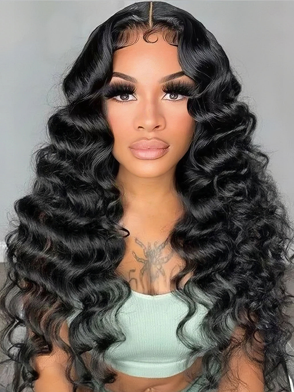 Dorsanee Loose Deep Wave Wig 4x4 Lace Closure Human Hair Wigs Per Plucked With Baby Hair